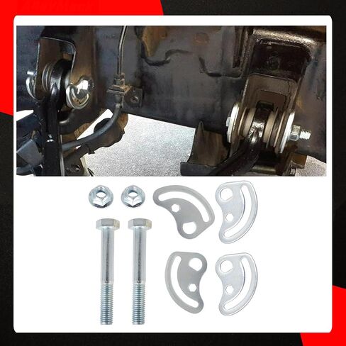 2 Sets Alignment Camber Bolt Kit Compatible with Chevrolet Silverado GMC Sierra 1500 2500 Hummer H2 H3 Camber Bolt ±1.5 Degree, Upper Control Arm Suspension Kit in Saudi Arabia