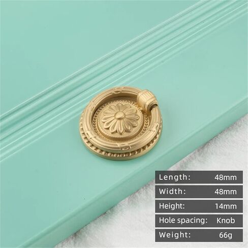 L2088 Gold Solid Brass Classical Classal Handiture Hardware Hardware Mitry Mitter Drailer 1pcs in Saudi Arabia