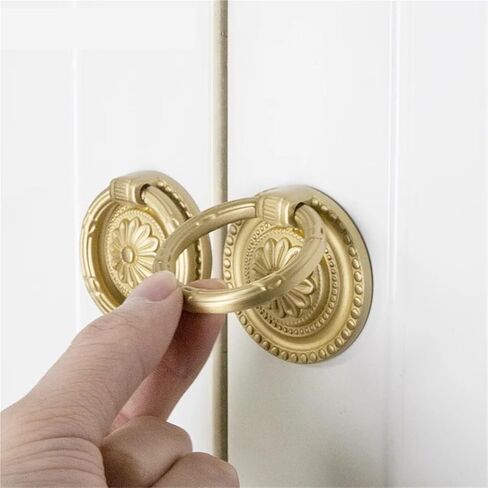 L2088 Gold Solid Brass Classical Classal Handiture Hardware Hardware Mitry Mitter Drailer 1pcs in Saudi Arabia
