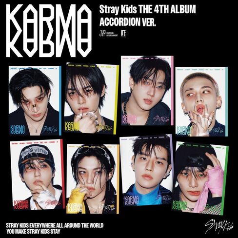 Stray Kids 4th Full Album [KARMA] ACCORDION Digipack Version + P.O.B (FELIX) in Saudi Arabia