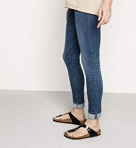 Birkenstock Women's Flip Flop Sandals, Black, 10 in Saudi Arabia