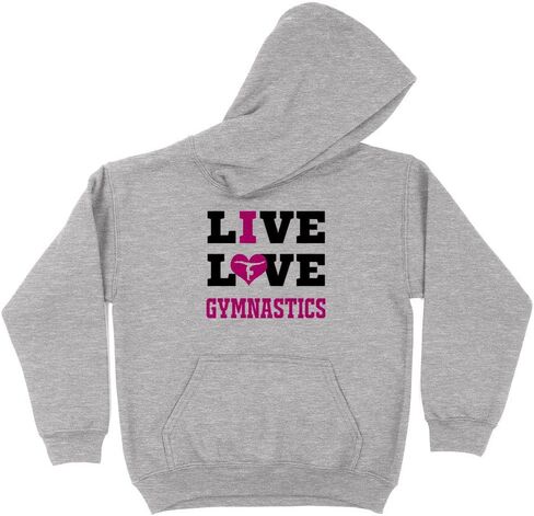 Live Love Gymnastics Sports Kids Hoodie Sweatshirt Youth in Saudi Arabia