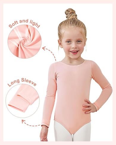Century Star Leotard for Girls Long Sleeve -Ballet Dance Gymnastics Toddler Outfit Bodysuit Kids in Saudi Arabia