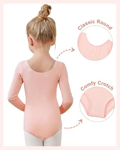 Century Star Leotard for Girls Long Sleeve -Ballet Dance Gymnastics Toddler Outfit Bodysuit Kids in Saudi Arabia
