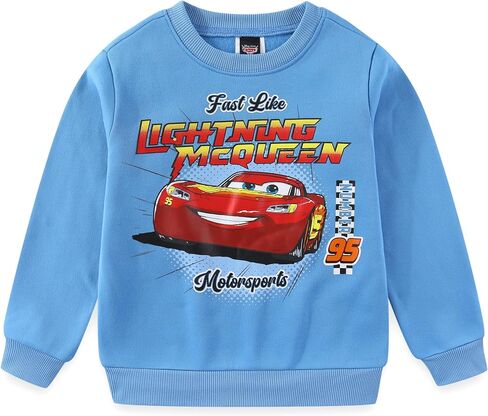 Disney Cars Lightning McQueen Boys T-Shirt Sweatshirt and Pants 3 Piece Set for Toddler and Big Kids in Saudi Arabia