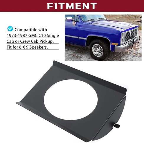 kuafu خلف Seat Seeper Brackets ReplaceBody بديل متوافق مع 1973 - 1987 GMC C10 Single Cab أو Crew Cab Pickup 6 × 9 مكبرات صوت in Saudi Arabia
