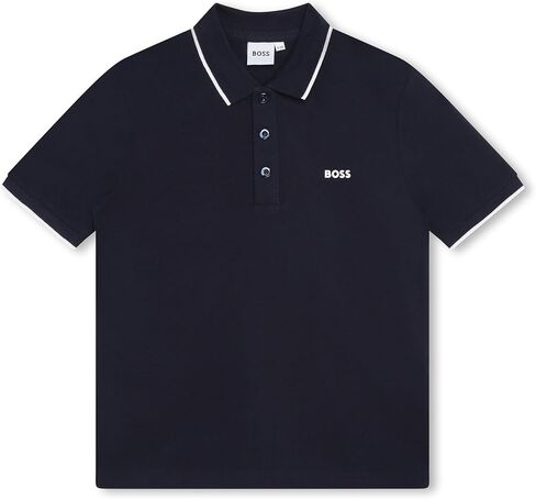 Boss Boys Short Sleeve Sleeve Polo Shirt 2 Pack Black/Navy 12 Years in Kuwait