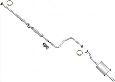 Muffler Exhaust Pipe System Replacement Parts For Honda Civic 2 or 4 Door 1.6L DX LX 1996 1997 1998 1999 2000 in Saudi Arabia