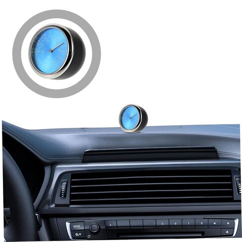 Luxshiny Car Dashboard ساعة إلكترونية مع مقياس حرارة توهج ليلي توهج متعدد الوظائف ترموستات سيارة كوارتز لمراقبة درجة الحرارة الحقيقية شاشة زرقاء مضيئة للقيادة الليلية الآمنة in Kuwait