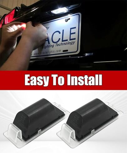 2Pcs License Plate Light Housing Fits For Cadillac CTS ELR XTS SRX Fits for Chevy Traverse Trax 13-22 for GMC for Acadia for Buick Replaces 13502178 13502179 22854057 1224032(Excluding Light Bulbs) in Saudi Arabia