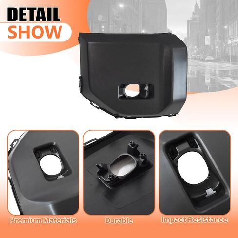 JX Racing Pumper Foglamp Guard Panel متوافق مع 2024 2025 Toyota Land Cruiser LC250 العلوي الغلاف المقطوع (جانب اليمين/الراكب) in Saudi Arabia