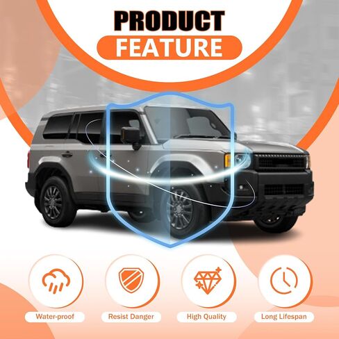 JX Racing Pumper Foglamp Guard Panel متوافق مع 2024 2025 Toyota Land Cruiser LC250 العلوي الغلاف المقطوع (جانب اليمين/الراكب) in Saudi Arabia