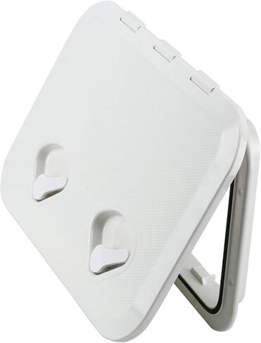 Amarine Made Marine Deck Hatch Boat Deck Hatch Access Hatch and Lid Marine Hatch for Boat 12-3/8" X 17-1/4" - White - 315mmx440mm (Black) in Saudi Arabia