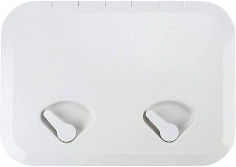 Amarine Made Marine Deck Hatch Boat Deck Hatch Access Hatch and Lid Marine Hatch for Boat 12-3/8" X 17-1/4" - White - 315mmx440mm (Black) in Saudi Arabia