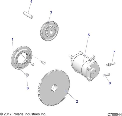 Polaris Torque Limit Gear Pin, for Specific GENERAL, RANGER, RZR, XPEDITION Models, and More, Genuine OEM - Part 3022416 in Saudi Arabia