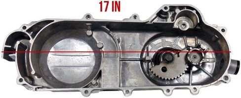 Transmission Cover Assembly - Long Case - for QMB139 50cc Engines (1121_LC) in Saudi Arabia