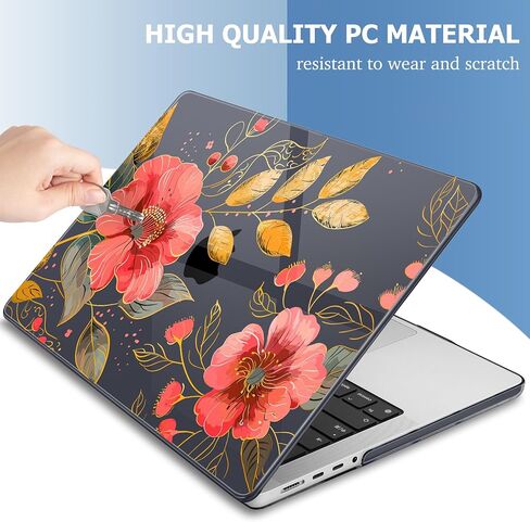 حافظة Mektron لجهاز MacBook Pro مقاس 14 بوصة إصدار 2023 M3 A2918 A2992 متوافقة مع إصدار 2022 2021 M2 A2779 M1 A2442 Pro/Max، غطاء كمبيوتر محمول صلب مطبوع من البلاستيك، جرافيتي C134 in Saudi Arabia