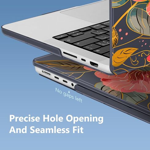 حافظة Mektron لجهاز MacBook Pro مقاس 14 بوصة إصدار 2023 M3 A2918 A2992 متوافقة مع إصدار 2022 2021 M2 A2779 M1 A2442 Pro/Max، غطاء كمبيوتر محمول صلب مطبوع من البلاستيك، جرافيتي C134 in Saudi Arabia