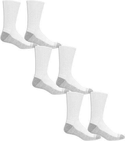 Fruit of the Loom Men's Essential 6 Pair Pack Casual Socks with Cushion and Arch Support in Saudi Arabia