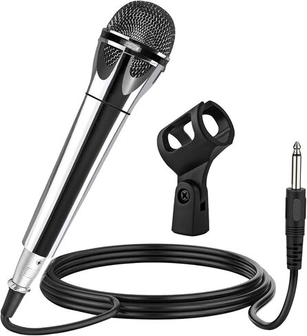 5 CORE Karaoke Microphone Dynamic Vocal Handheld Mic Cardioid Unidirectional Microfono w On and Off Switch Includes XLR Audio Cable Mic Holder PM 600 in Kuwait