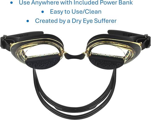 STEAM GOGGLE-Powerful New Dry Eye/Stye Treatment, Soothing Moist Heat While Viewing Phone/TV, Effectively Unclogs Oil Glands for Relief from MGD/Blepharitis/Styes/Chalazions/Irritated Eyes in Saudi Arabia
