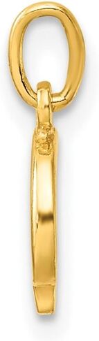 925 Sterling Silver Gold-tone Polished Letter's Initial Charm Pendant (A to Z) in Saudi Arabia