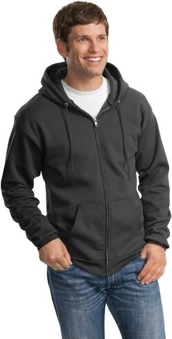 Port & Company - Essential Fleece Full-Zip Hooded Sweatshirt. PC90ZH in Saudi Arabia