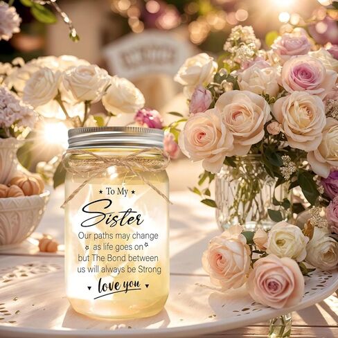 Sympathy Gifts for Loss of Loved One, Bereavement Mason Jar Night Lights - Mother, Daughter, Son - Bereavement Gift for Grieving Friend - Comforting Keepsake for Funeral（Love in Saudi Arabia