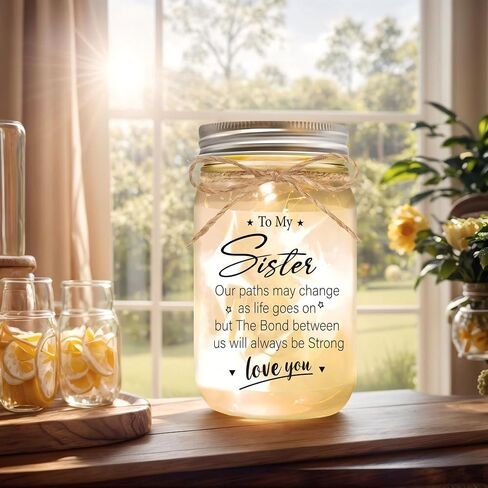 Sympathy Gifts for Loss of Loved One, Bereavement Mason Jar Night Lights - Mother, Daughter, Son - Bereavement Gift for Grieving Friend - Comforting Keepsake for Funeral（Love in Saudi Arabia