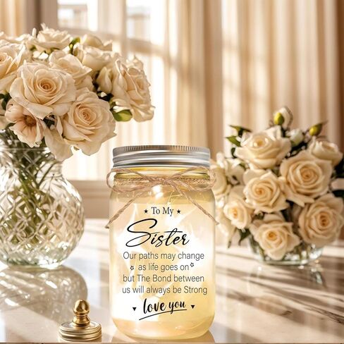 Sympathy Gifts for Loss of Loved One, Bereavement Mason Jar Night Lights - Mother, Daughter, Son - Bereavement Gift for Grieving Friend - Comforting Keepsake for Funeral（Love in Saudi Arabia