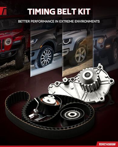 مجموعة حزام توقيت Torchbeam متوافقة مع فولكس واجن بارات 2001-2005 ، Audi A4 Quattro 2001-2005 ، Audi A4 2001-2006 ، يحل محل OE# TBK306A ، WP180-2220 in Saudi Arabia