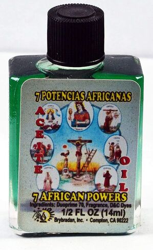 1 قطعة BRYBRADAN 7 القوى الأفريقية الزيت الروحي 7 potencias Africanas aceite espiritual -1/2 fl oz 14.7ml in Saudi Arabia