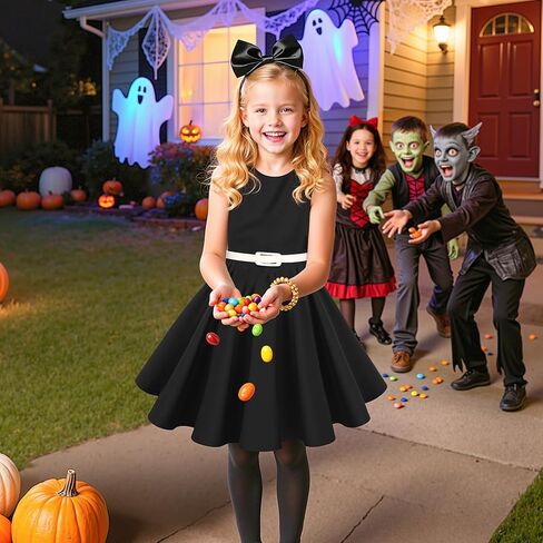 فستان بناتي عتيق من HB HBB MAGIC 50s فساتين مناسبة خاصة مقاس 6-14 بدون أكمام للأطفال in Kuwait