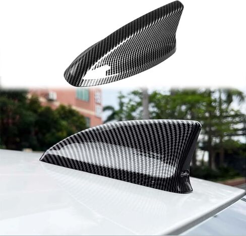 for 11th Gen Civic Accessories Car Shark Fin Topper Antenna Cover Trim Exterior Decoration Sticker Compatible with Honda Civic 2022 2023 2024 2025 (Bright Black) in Kuwait