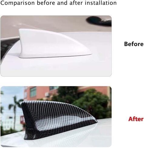 for 11th Gen Civic Accessories Car Shark Fin Topper Antenna Cover Trim Exterior Decoration Sticker Compatible with Honda Civic 2022 2023 2024 2025 (Bright Black) in Kuwait
