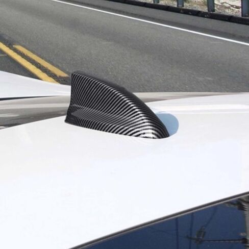for 11th Gen Civic Accessories Car Shark Fin Topper Antenna Cover Trim Exterior Decoration Sticker Compatible with Honda Civic 2022 2023 2024 2025 (Bright Black) in Kuwait