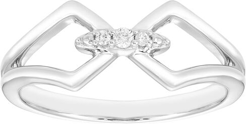 Boston Bay Diamonds Diamond Paperclip, Link or Cuban Chain Link Ring in 14K Yellow Gold or Rhodium Plated.925 Sterling Silver - Choice of Style in Saudi Arabia