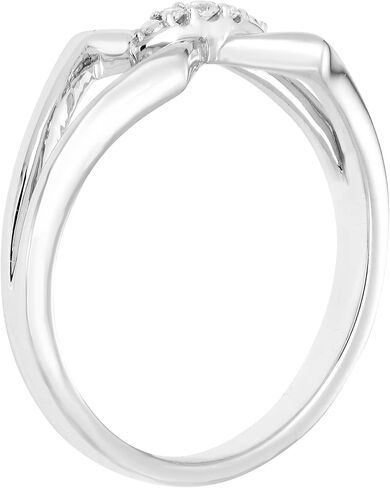 Boston Bay Diamonds Diamond Paperclip, Link or Cuban Chain Link Ring in 14K Yellow Gold or Rhodium Plated.925 Sterling Silver - Choice of Style in Saudi Arabia