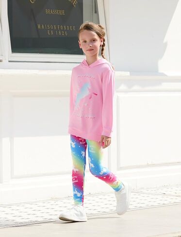 PATPAT Girls 2 Piece Outfits Long Sleeve Hoodie and Leggings Clothing Set Outfits for Girls in Kuwait