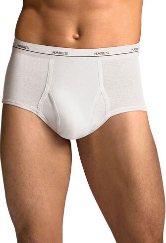 Hanes Men's TAGLESS No Ride Up Briefs with Comfort Flex Waistband 5-Pack (XXX-Large), White in Saudi Arabia