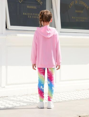 PATPAT Girls 2 Piece Outfits Long Sleeve Hoodie and Leggings Clothing Set Outfits for Girls in Kuwait