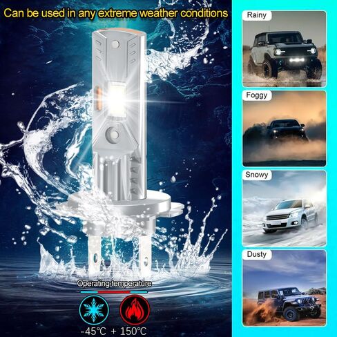 مصابيح ضوء LED متوافقة مع Mercedes-Benz GL450 2007-2012/ML350 2006-2011/E GL GLK ML/GL350 GLK350 2010-2012 H7 HIW BEAM PLG LOW BEAM PLG and PLAY 4 in Kuwait
