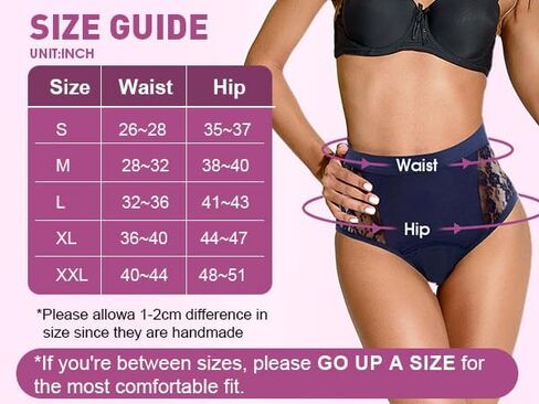 3-Pack Incontinence Underwear for Women, Leak Proof Underwear for Women Washable & Reusable for Leakage Protective Panties(X-Large,Black/Red/Blue) in Kuwait