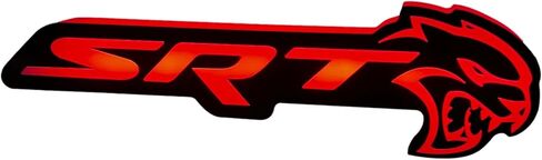S.R.T Hellcat Light Up Front Grille Badge LED V2.0 RGBW Bluetooth الشبكة الأمامية المتوافقة مع الشاحن ، تشالنجر ، 300 ، دورانغو in Kuwait
