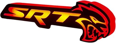 S.R.T Hellcat Light Up Front Grille Badge LED V2.0 RGBW Bluetooth الشبكة الأمامية المتوافقة مع الشاحن ، تشالنجر ، 300 ، دورانغو in Kuwait