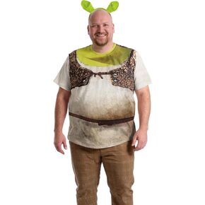 Wyanto Halloween Costume Men's Green Ogre Halloween Costume Funny Adult Monster Cosplay Outfit Green Headband 2Pcs in Saudi Arabia