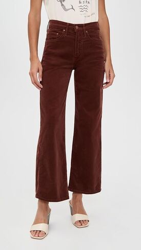 MOTHER Women's The Mid Rise Rider Flood Fray Jeans in Kuwait