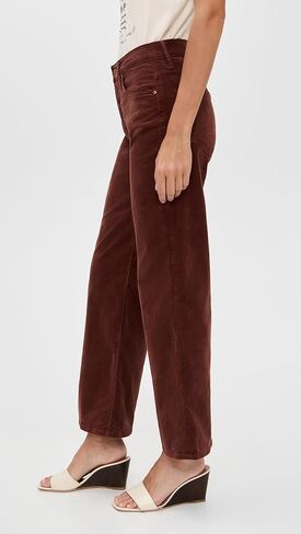 MOTHER Women's The Mid Rise Rider Flood Fray Jeans in Kuwait