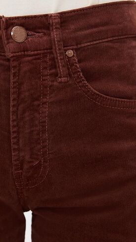 MOTHER Women's The Mid Rise Rider Flood Fray Jeans in Kuwait