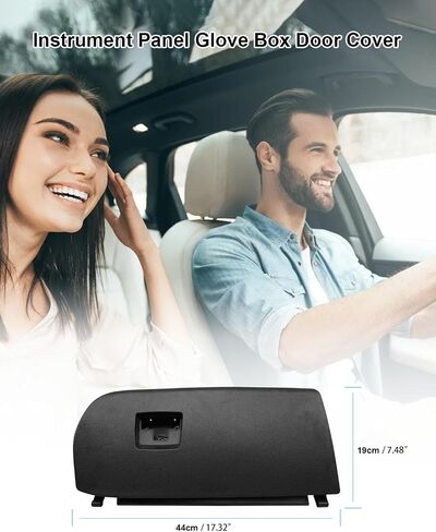 غطاء قفاز Dash Glove Door غطاء متوافق مع BMW X3 F25 2011-2017 X4 F26 2015-2018 استبدل 51-16-6-839-000 51166839000 51169242086 ، غطاء مقصورة القفازات ، سوداء in Kuwait